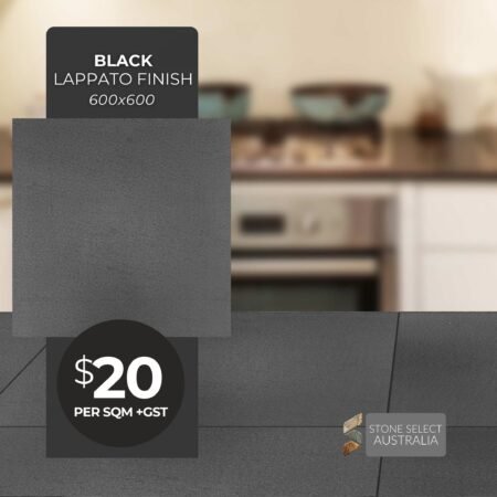 BLACK LAPPATO FINISH